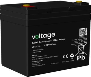 Akumulator AGM Voltage 12V 33Ah VE12-33 (Żywotność 6-9 lat) VOLTAGE