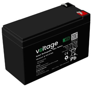Akumulator AGM Voltage Long Life 12V 9Ah VEL12-9.0 (Żywotność 15 lat) VOLTAGE