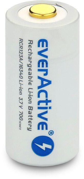 Akumulatorek 16340 / R-CR123 3,7V everActive 700mAh (1 szt.) z zabezpieczeniem EVERACTIVE