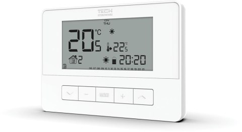 Bezprzewodowy regulator pokojowy biały T-4.2 Tech sterowniki TECH STEROWNIKI