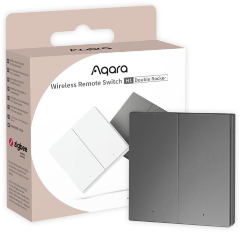 Przełącznik podwójny bezprzewodowy WRS-R02-G Aqara Szary AQARA