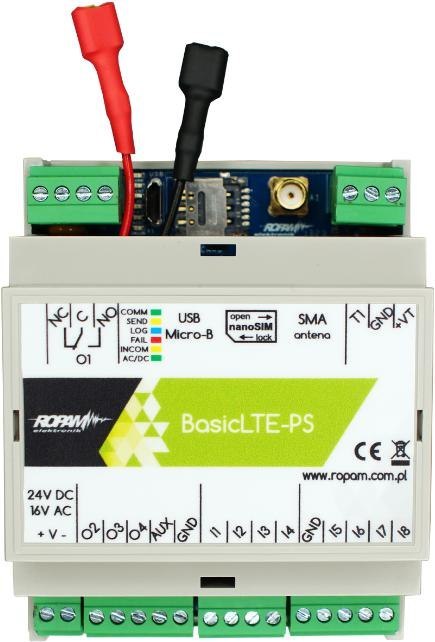 ROPAM Basic4G-PS-D4M  moduł powiadomienia i sterowania LTE (2G/4G) ROPAM