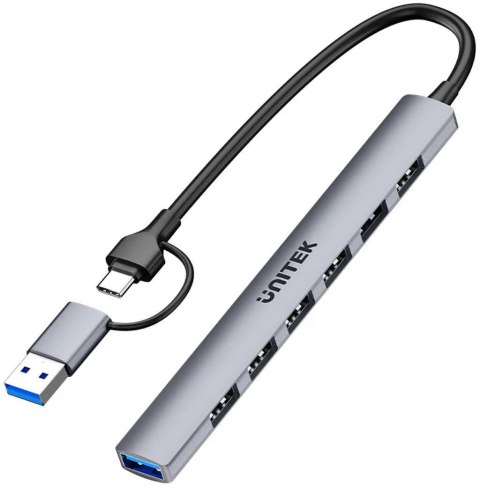 Unitek Hub USB-A/C 7w1 z adapterem UNITEK