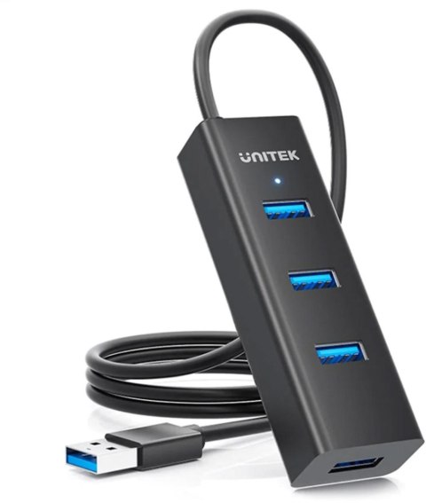 Aktywny hub USB Unitek 4w1 5Gbps z zasilaniem przez USB-C UNITEK