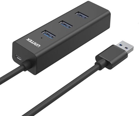 Aktywny hub USB Unitek 4w1 5Gbps z zasilaniem przez USB-C UNITEK