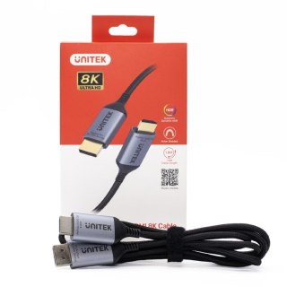 Kabel DisplayPort Unitek 1.4 do HDMI 2.1, 8K, 1,8m UNITEK