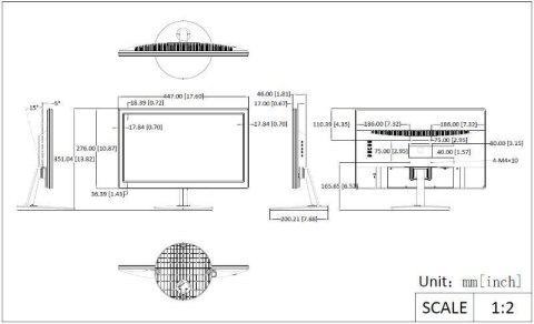 MONITOR 18.5" HIKVISION DS-D5019S0-1P0 HIKVISION