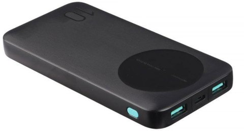 Powerbank Joyroom JR-PBF12 10000mAh 12W 2.4A 1x USB-C 2x USB-A czarny JOYROOM