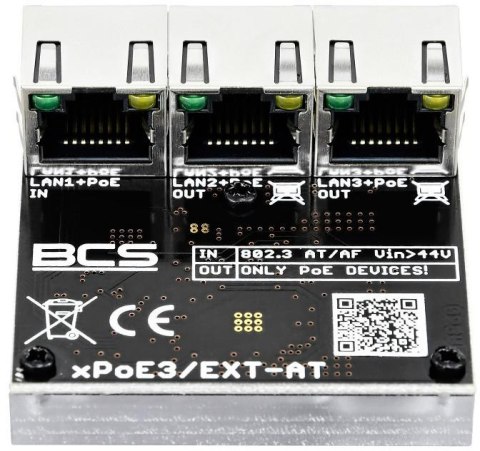 Switch POE BCS POWER BCS-xPoE3/EXT-AT BCS