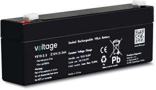 Akumulator AGM Voltage 12V 2,3Ah VE12-2.3 (Żywotność 6-9 lat) VOLTAGE