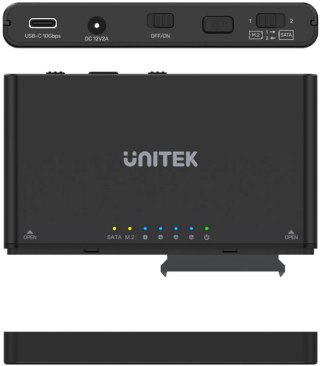 Unitek S1222A Mostek / stacja klonująca dyski SATA i M.2 UNITEK