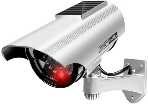 Atrapa kamery tubowej solarna biała AT-1SB-W OEM