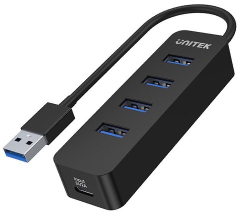 Hub USB Unitek H1117A, 4 porty, USB-C, USB 3.1, aktywny, 10W UNITEK