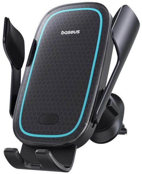 UCHWYT SAMOCHODOWY ŁADOWARKA INDUKCYJNA Baseus Milky Way Pro BS-CM023 Qi 15W NA KRATKĘ CZARNY BASEUS