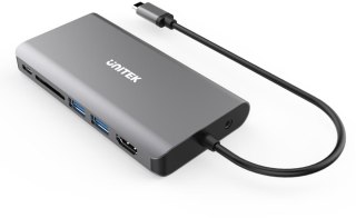Unitek D1019B Hub USB-C 3.1 8w1 z Power Delivery 100W UNITEK