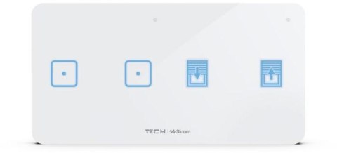 Bezprzewodowy dwupolowy włącznik światła i rolet biały WSZ-22P Tech Sterowniki TECH STEROWNIKI