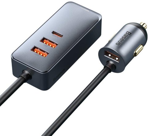 ŁADOWARKA SAMOCHODOWA NA PRZEWODZIE Baseus Share Together 120W 3A 3x USB-A 1x USB-C PD 20W QC 3.0 BASEUS