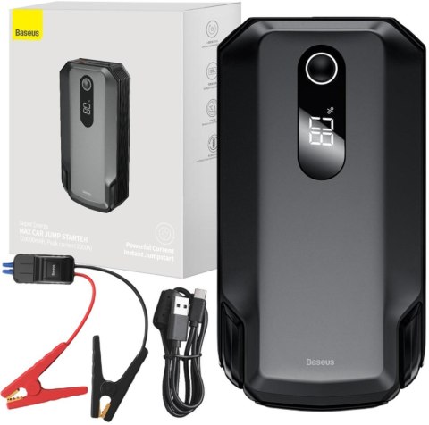 POWERBANK BOOSTER Baseus Max Car Jump Starter CGNL020001 20000mAh 12V 2000A + KABLE KROKODYLKI BASEUS