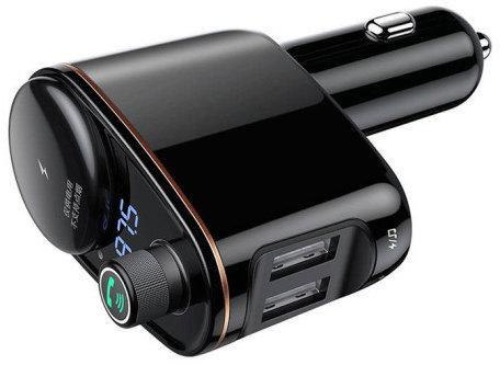 TRANSMITER FM ŁADOWARKA SAMOCHODOWA Baseus Enjoy S-06 3.4A 2x USB-A BT 4.2 BASEUS