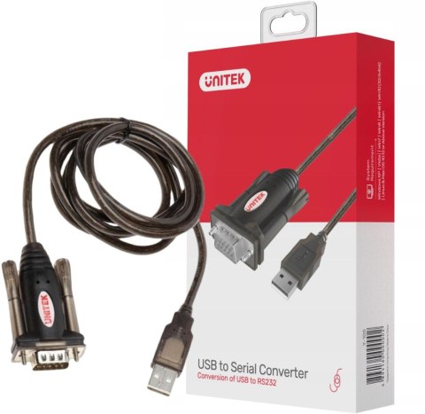 Adapter Unitek Y-105 przejściówka USB na RS-232 UNITEK