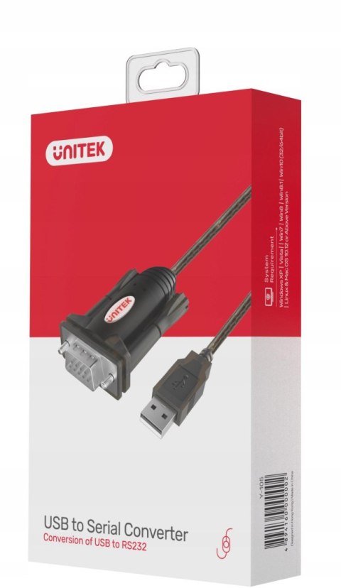 Adapter Unitek Y-105 przejściówka USB na RS-232 UNITEK