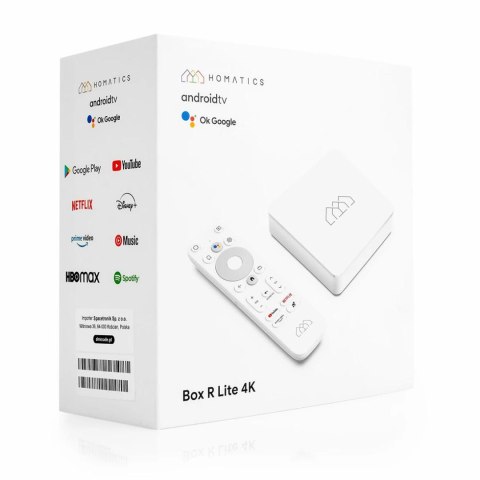 Android TV Box Homatics R 4K Lite Wifi 2GB RAM/8GB ROM + dekoder DVB-T2 H.265 HOMATICS