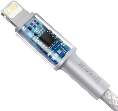 KABEL USB-C / Lightning iPhone Baseus Cafule CATLGD-02 1m 20W PD Quick Charging BIAŁY W OPLOCIE BASEUS