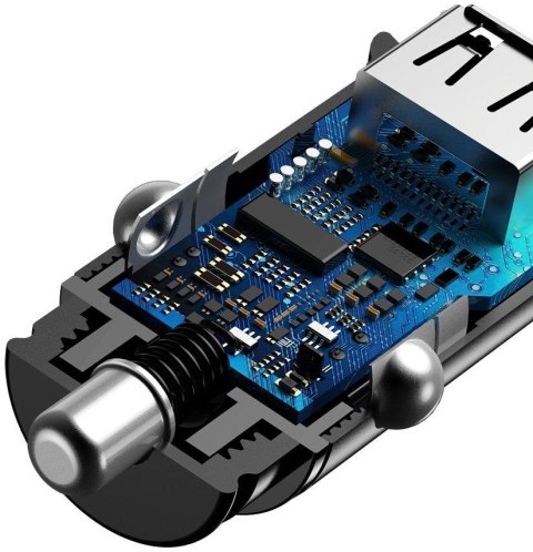 ŁADOWARKA SAMOCHODOWA Baseus Circular CCALL-YD01 30W 5A 2x USB-A QC 3.0 BASEUS