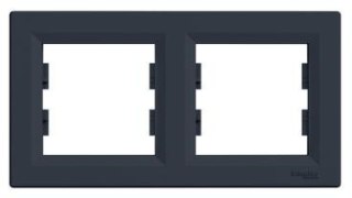 Ramka podwójna 2-krotna Schneider Asfora EPH5800271 antracyt SCHNEIDER