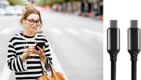 KABEL USB-C / USB-C everActive CBB-1PD5 100cm PD 100W 5A EVERACTIVE