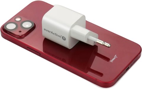 ŁADOWARKA SIECIOWA everActive GaN SC-390Q 30W 1xUSB-C 1xUSB-A PD PPS EVERACTIVE