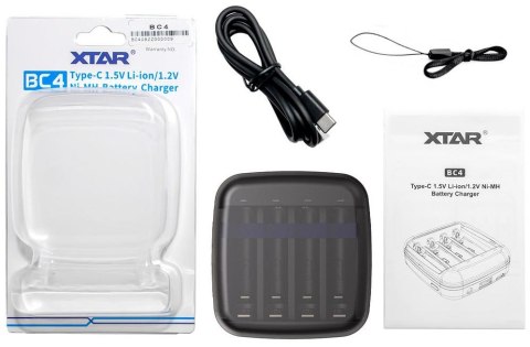 Ładowarka do akumulatorów cylindrycznych Li-ion 1,5V / Ni-MH AA / AAA Xtar BC4 XTAR
