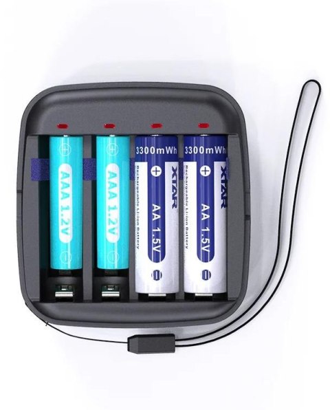 Ładowarka do akumulatorów cylindrycznych Li-ion 1,5V / Ni-MH AA / AAA Xtar BC4 XTAR