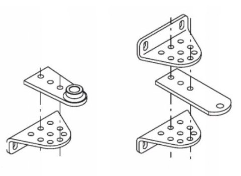 Uchwyt Beninca B.SR (1szt.) do siłowników BILL i BOB BENINCA