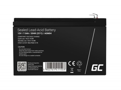 AKUMULATOR AGM Green Cell VRLA 12V 7Ah GREEN CELL