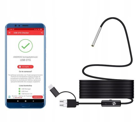 Kamera inspekcyjna AN97-3.9MM HD Android USB-C LUXURY-GOODS