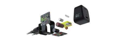 ŁADOWARKA SIECIOWA Green Cell POWERGAN 33W 1xUSB-C CHARGC06W GREEN CELL