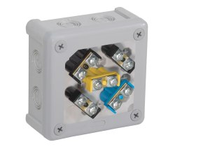 Puszka natynkowa z zaciskami 12 wlotów VIPLAST VP-41 SZARA IP55 98x98x42mm 041-53 VIPLAST