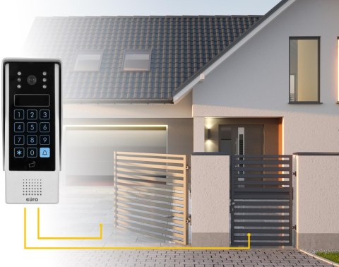 WIDEODOMOFON EURA VDP-90A3 DELTA + czarny monitor TUYA EURA