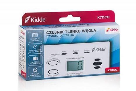 Czujnik czadu z wyświetlaczem Kidde K7DCO KIDDE