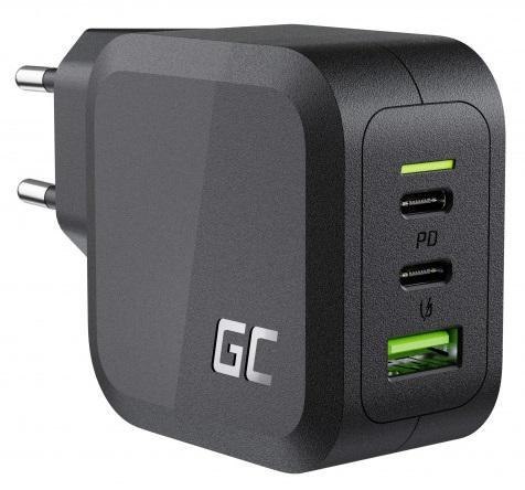 ŁADOWARKA SIECIOWA Green Cell PowerGan 65W 2xUSB-C 1xUSB-A CHARGC08 GREEN CELL