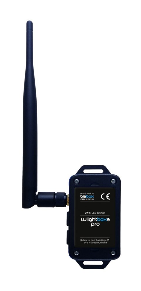 Moduł oświetelniowy wlightboxs pro z zewnętrzną anteną Blebox BLEBOX