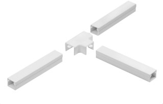 Osprzęt do listew elektroinstalacyjnych, trójnik BIAŁY LO 35x18 (1szt.) STASIŃSKI SP. Z O.O.
