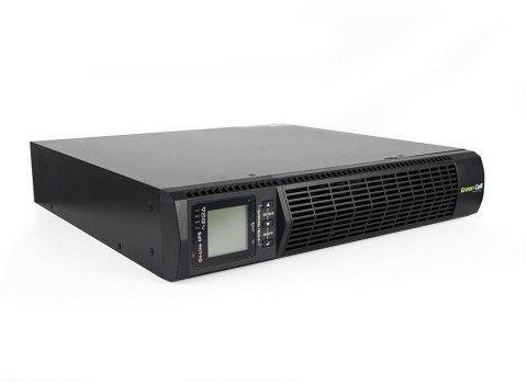 UPS ZASILACZ AWARYJNY Green Cell 1000VA 900W DO SZAFY RACK RTII Z WYŚWIETLACZEM LCD UPS13 GREEN CELL