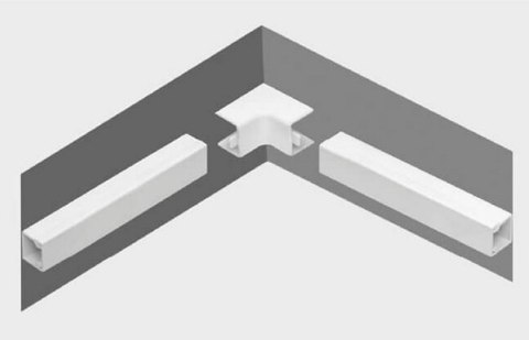 Osprzęt do listew elektroinstalacyjnych, narożnik wewnętrzny BIAŁY NW 25x18 (1szt.) STASIŃSKI SP. Z O.O.