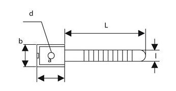 UCHWYT PASKOWY DO MOCOWANIA PRZEWODÓW UP-22UV CZARNY (100szt.) TRYTYT