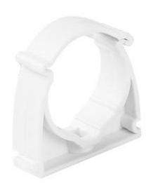 Uchwyt do rur elektroinstalacyjnych zamykany BIAŁY UZE-16 (PACZKA 100szt.) STASIŃSKI SP. Z O.O.
