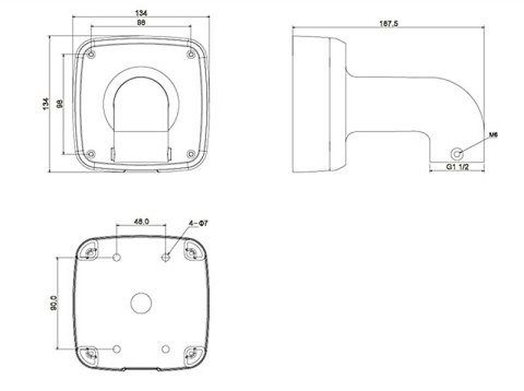 UCHWYT DAHUA PFB302S-V2 DAHUA