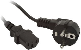 KABEL ZASILAJĄCY CEE 7/7 IEC 320 C13 1.8M WTYCZKA KĄTOWA Lanberg LANBERG