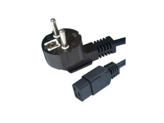 KABEL ZASILAJĄCY (SERWEROWY) CEE 7/7 IEC 320 C19 16A 1.8M WTYCZKA KĄTOWA VDE Lanberg LANBERG